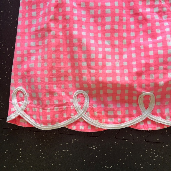 Lilly Pulitzer Neon Pink Gingham Tate Mini Skirt - Picture 3 of 4
